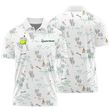Golf Masters Tournament Print Polo Fan Made Men's Shirt