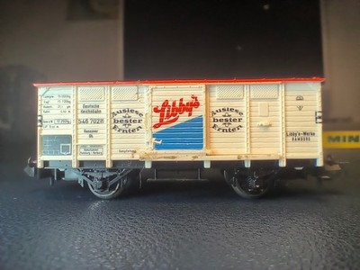 Minitrix Spur N 13602 Gedeckter Güterwagen der DRG ''Libby's'' in OVP