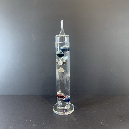 Vintage Galileo Glass Thermometer 12.75” Multi Color Balls TFA