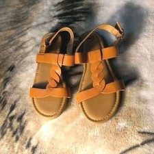 Wonder Nation Girls Size 1 Brown Sandals