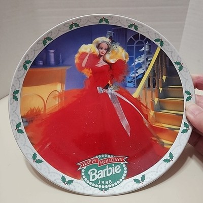 1988 Vintage Enesco BARBIE Happy Holiday LIMITED EDITION Plate #2799 