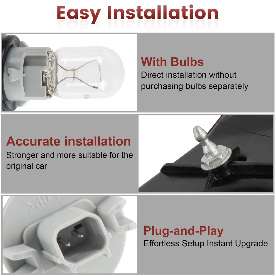 LED Tail lights Assembly Compatible with Honda Odyssey 2018-2023 OE Style Rea... - Image 4 of 4