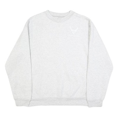 MEKE INC Herren Sweatshirt Grau Rundhalsausschnitt Air Force Logo Baumwollmix S