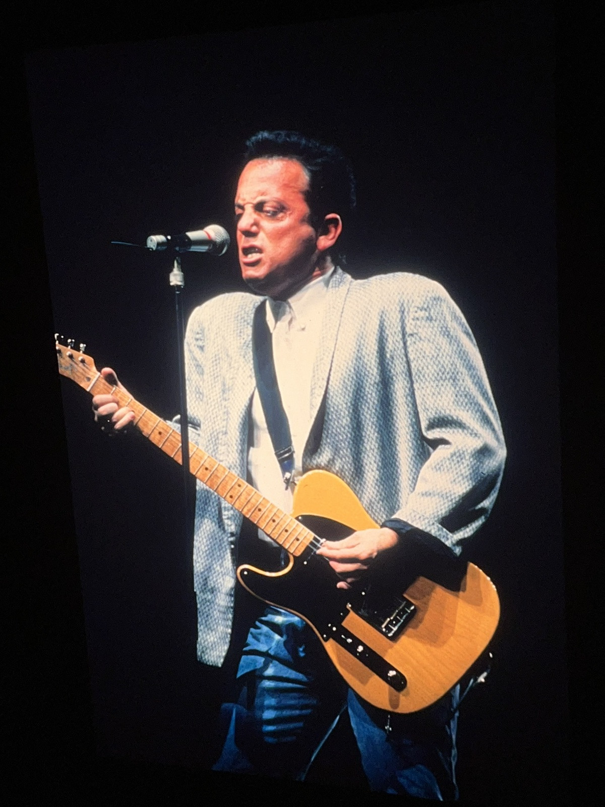 Billy Joel Fotografica Trasparenza Originale 35mm Positivo Slide Circa