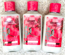 3 Bath  Body Works VELVET SUGAR Body Lotion 8oz LOT/SET of 3