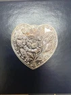 TONED 🔥 GSM VTG "For Someone Special" Roses 1 oz .999 Fine Silver Heart Shaped