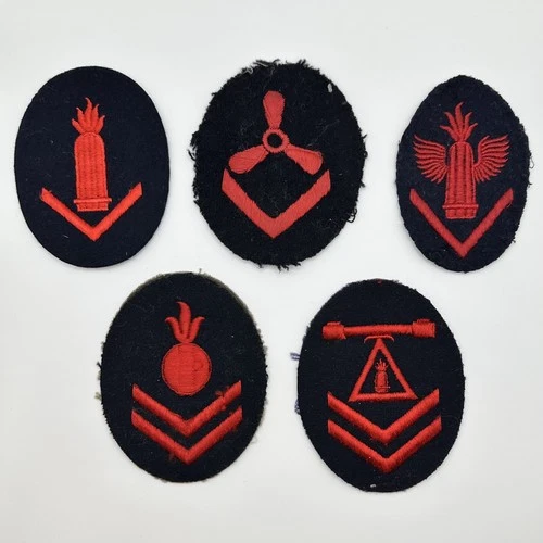 WW2 German Military Patch, Lot of 5