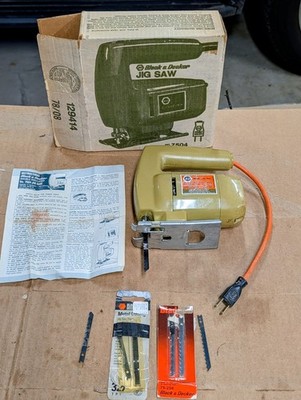 Vintage Black & Decker Jig Saw Model 7504 Type 5 Working