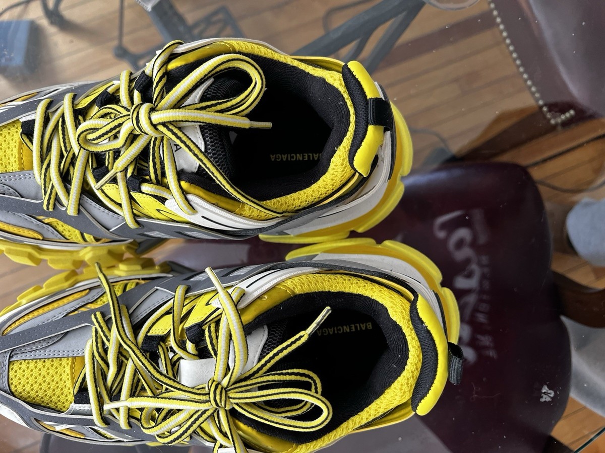 Women's Yellow Balenciaga Track Sneakers Sz 8 US/ 39 EU / 6