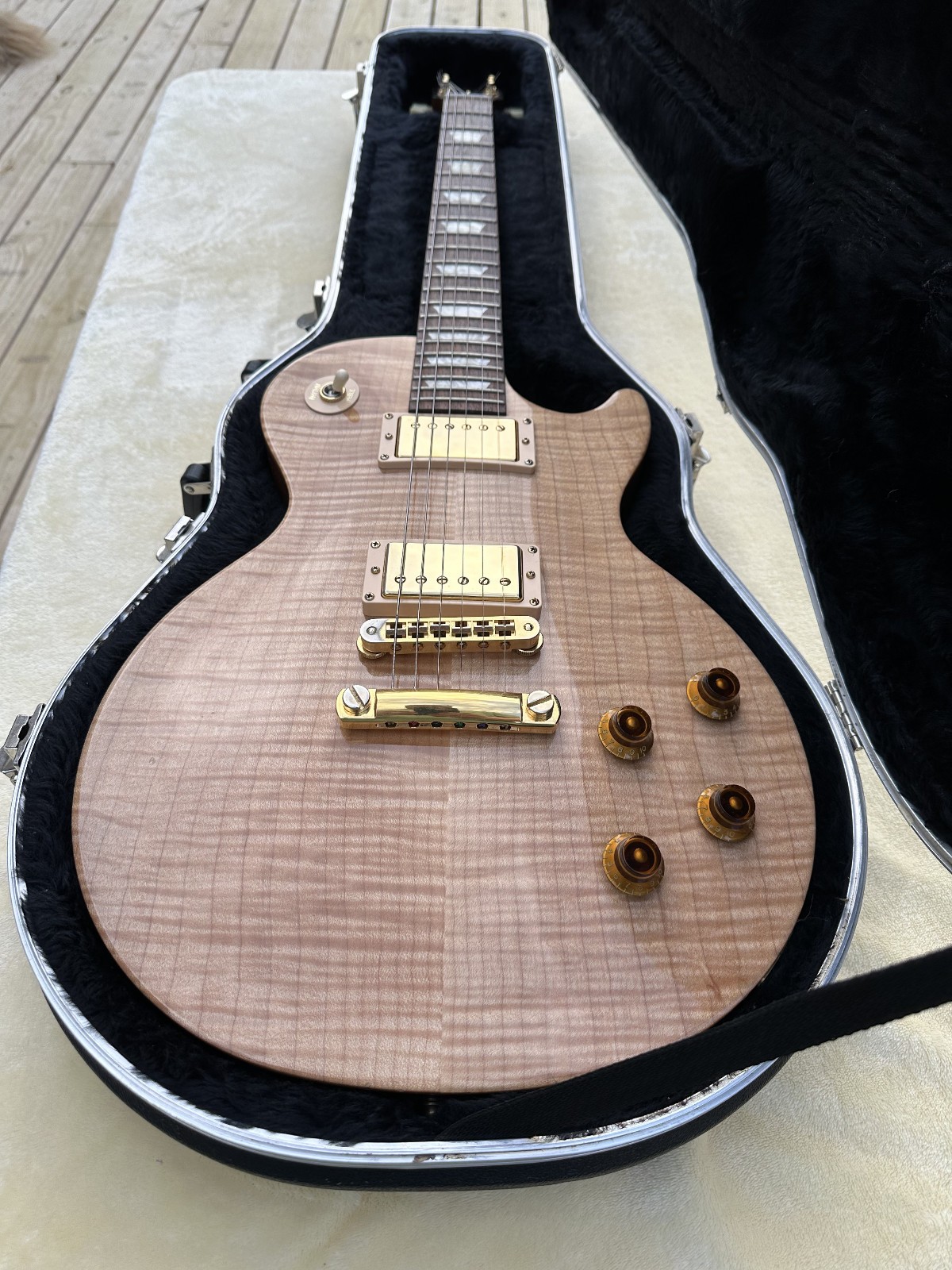 2008 Gibson Les Paul Studio Premium Plus Natural AAA Flame Maple Top