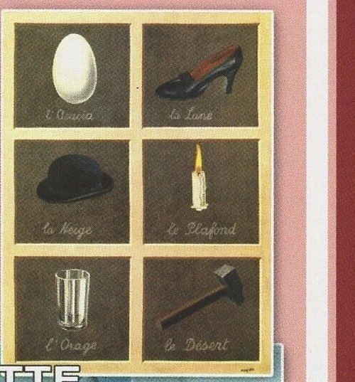 Hoja de recuerdo de arte de pintor famoso de René Magritte MNH fresca Foto 3 de 4