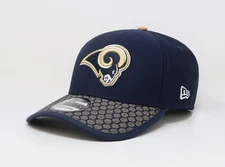 New Era 39Thirty Men Women Cap Los Angeles Rams Navy Blue Sideline Stretch Hat