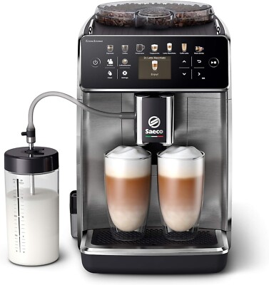 Saeco SM6585/00 GranAroma Kaffeevollautomat Kaffeemaschine mit Bruch, 18 Bezüge