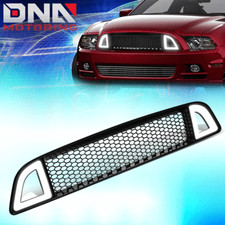For 2013-2014 Ford Mustang Gtbase Led Drl Sequential Signal Front Bumper Grille
