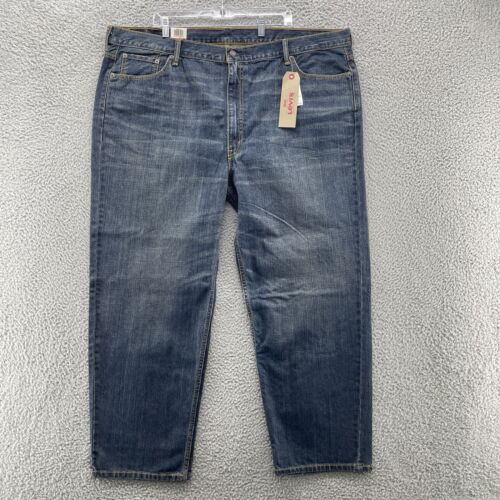 Levis Jeans Mens 48X30 Blue Denim 550 Relaxed Fit Tapered Leg NWT