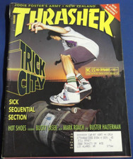 THRASHER SKATEBOARD MAGAZINE-FEB 1991-BUCKY LASEK-THRASH A THON CAL POLY SLO