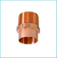 EZ-FLUID Plumbing 1/2" C X MIP Copper Male Adapter Lead Free Solder Fitting (1)
