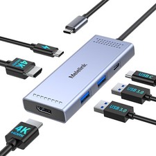 Docking Station to Dual HDMI Monitor, USB C to Dual HDMI Adapter, U... Fast Ship