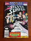 SILVER SURFER ANNUAL # 4 FINE NEWSSTAND MARVEL COMICS 1991 KORVAC QUEST PART 4
