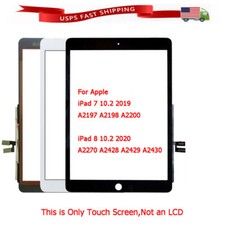 US For iPad 7 7th Gen /iPad 8 8th Gen 10.2" Touch Screen Digitizer  Home Button