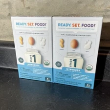 Ready Set Food Early Allergen Introduction Mix-ins for Babies 4+ Mo 2 Boxes 4/25