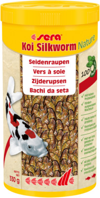 Sera Koi Silkworm Nature 1000ml - Seidenraupen mit hohem Proteingehalt Teich