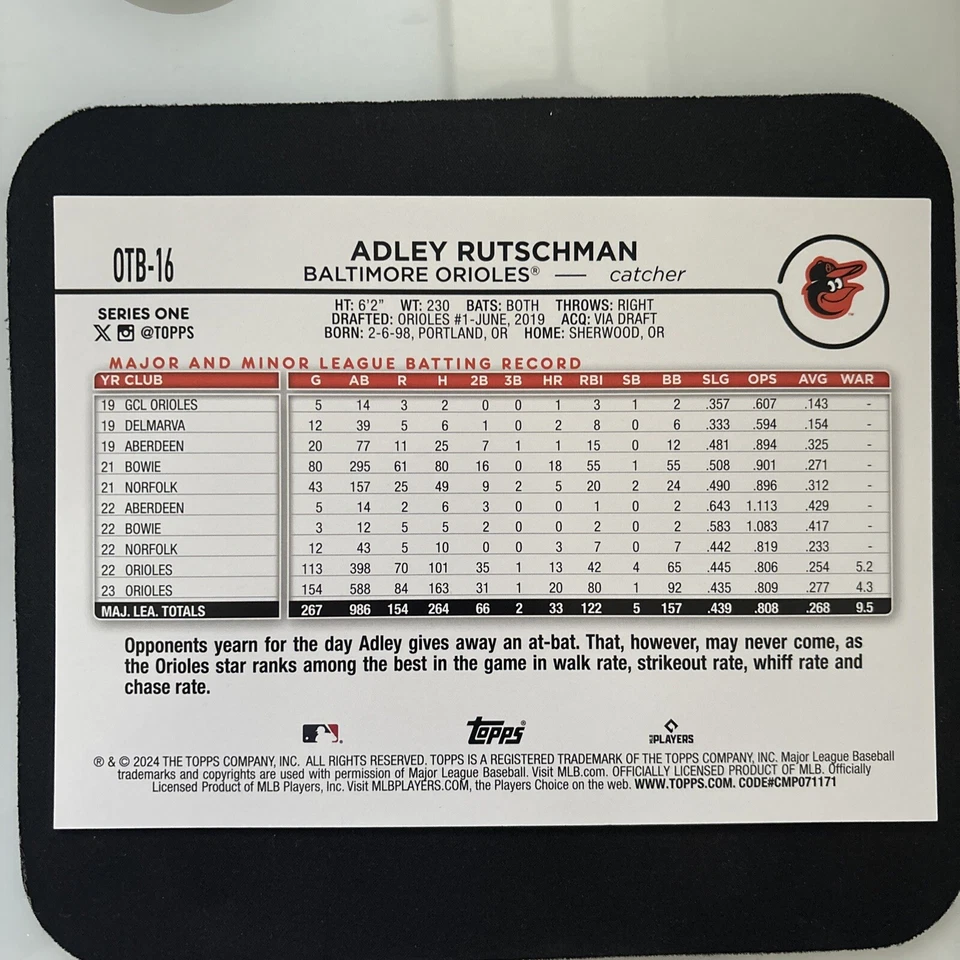 2024 topps adley rutschman Jumbo Card - Image 2 of 2