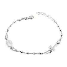 Bracciale Rosario con Tau in Argento 925 