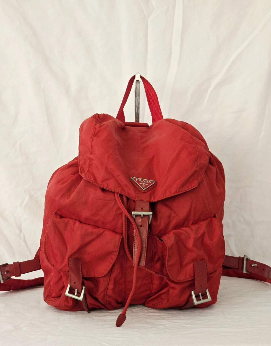 PRADA Vela Nylon Exterior Backpack Bags & Handbags for Women for
