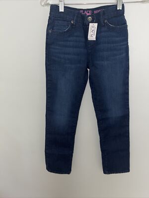 The Children's Place Girls Size 10 Blue Dark Wash Denim Basic Skinny Jeans NWT