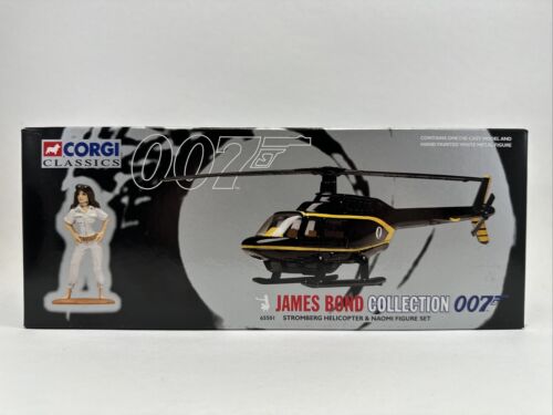 Corgi Die Cast James Bond 007 Collection Stromberg Helicopter & Naomi 65501 New - Picture 1 of 13