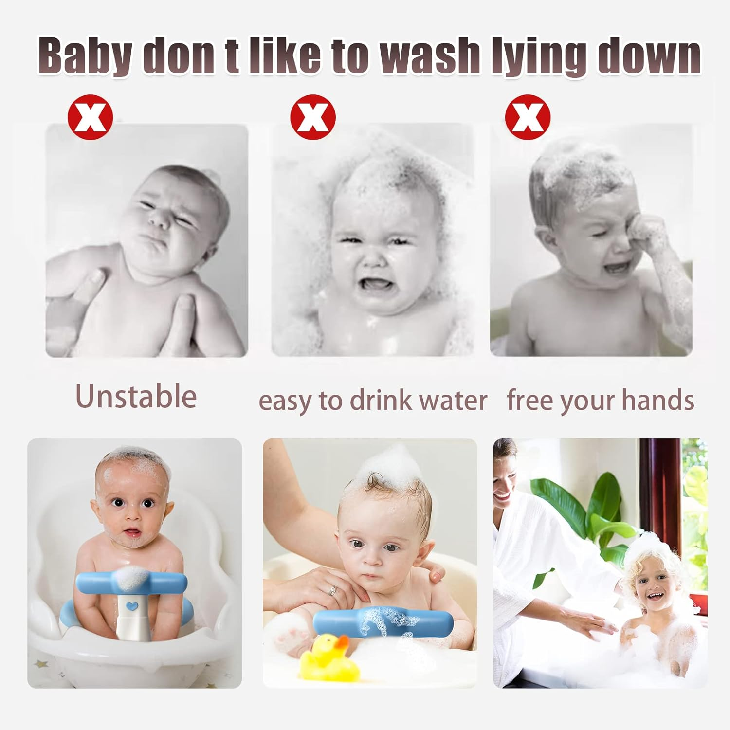 Baby Bath Seat，Infant Bathtub Seat for Tub Sit up Non Slip Baby Shower Chair for eBay