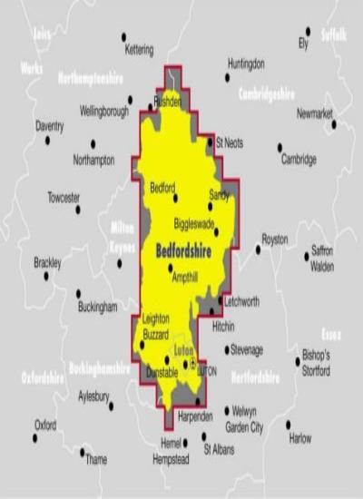 Ordnance Survey Bedfordshire Street Atlas (Pocket Street Atlas)