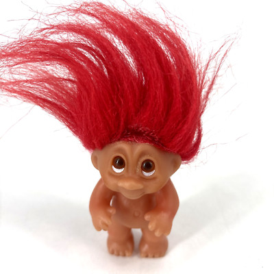Dam Norfin Troll 1985 Red Hair Brown Eyes Baby 3'' Tall