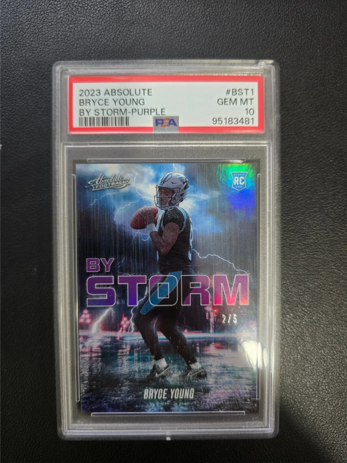 Bryce Young Panini Absolute By Storm #BST1 Purple