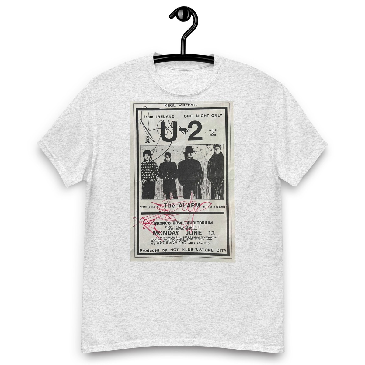 Armadillo Tee Shirt Printing Edinburgh U2 Live At The Bronco Bowl