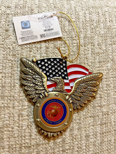 UNITED STATES Marines Christmas Ornament KURT S. ADLER FREE SHIP - Picture 4 of 5