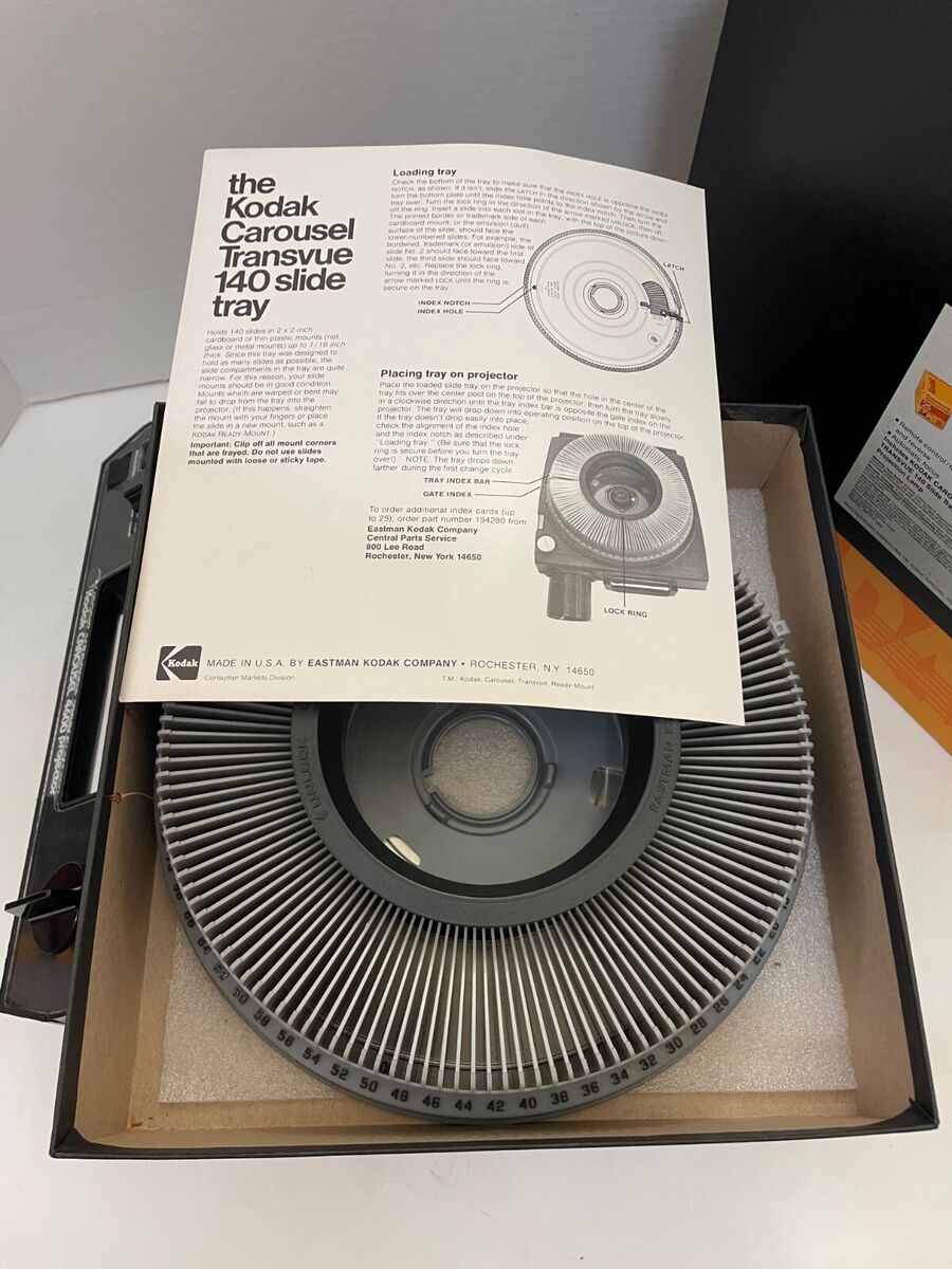Kodak Carousel 4600 Slide Projector with Lens Remote 140 Kodak Carousel 4600 Slide Projector with Lens Remote 140