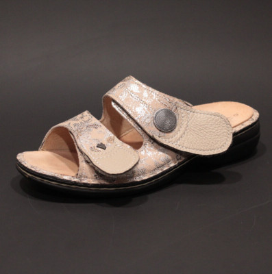Finn Comfort SANSIBAR Sandals Womens 41 D US 10 Metallic Beige