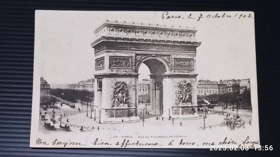 France Post Card 1902 Paris landmark. Rare. Very fine condition. - Image 2 of 2