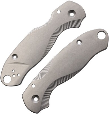 Flytanium SW Titanium Lotus Handle Scales For Spyderco PM3/Paramilitary 3 Knife