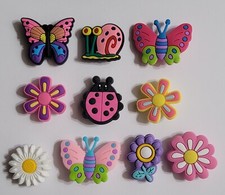 10 pcs. Flowers Shoe charms for crocs shoes