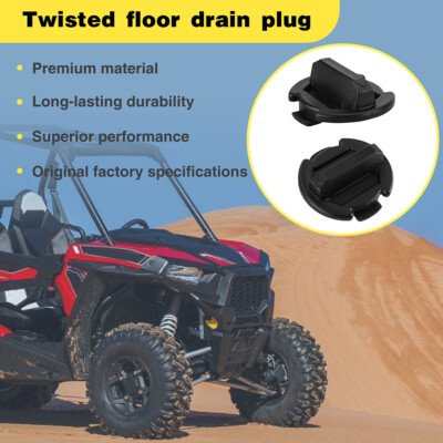 2x Twist Floor Drain Plug fit Polaris General RZR 900 1000 Turbo S