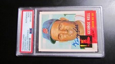 1953 Topps Archives George Kell signed card PSA Certified Encapsulated