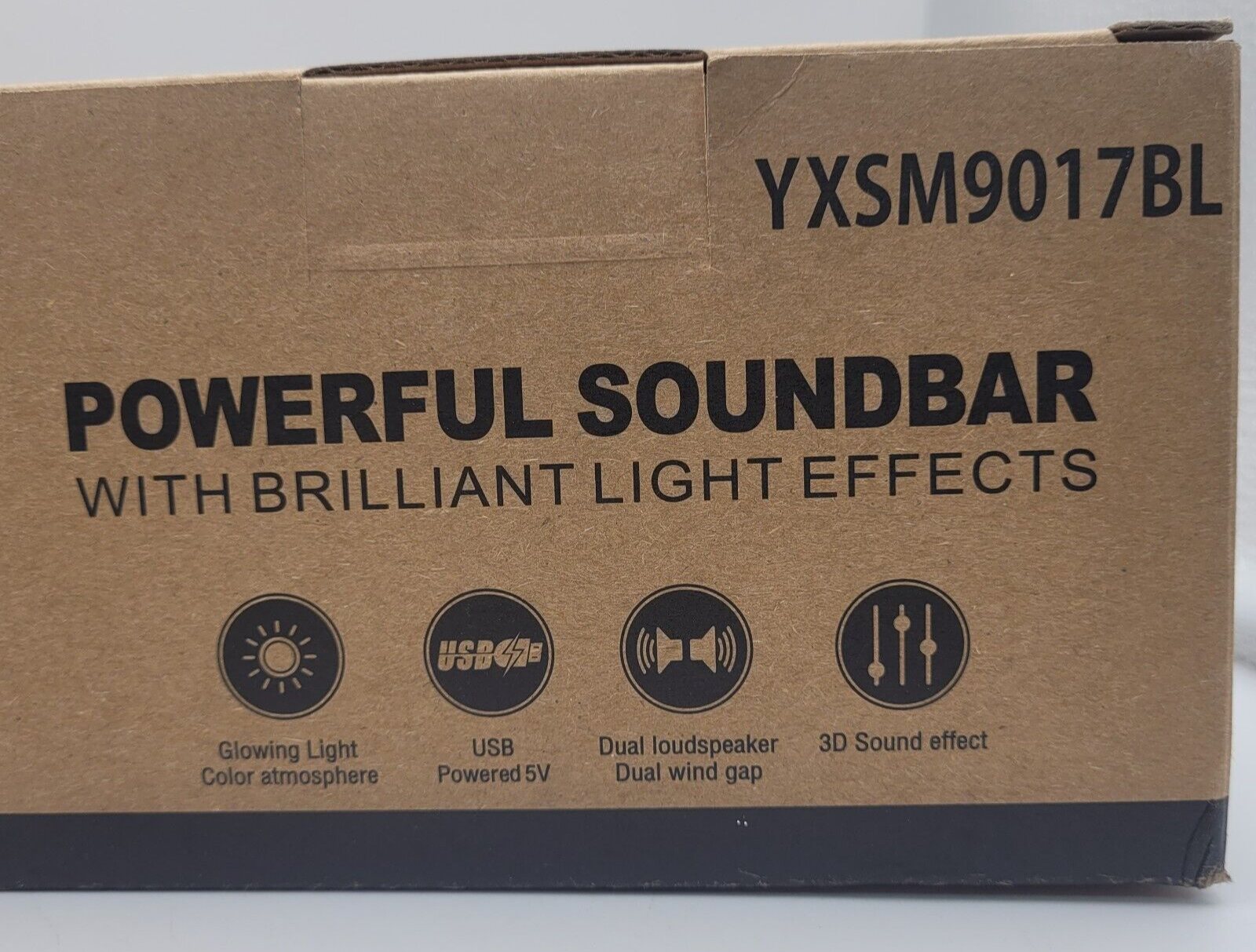 Smalody Soundbar Gaming - LED Light Effect - YXSM9017BL NEW-image