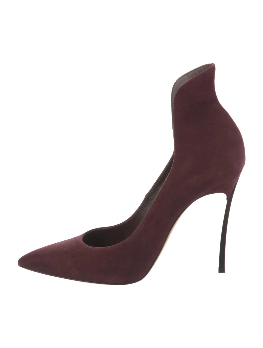 Casadei suede store pumps