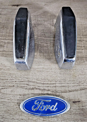 FORD ESCORT MK1 BUMPER OVER RIDERS PAIR GENUINE FORD PARTS RARE NOW ...