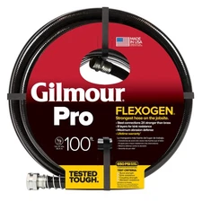 Gilmour Pro 5/8" x 100' Heavy Duty Flexogen Water Hose, Flexible Garden Hose ...