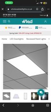 Ceiling Led Light 60 x 120 White Ceiling Light Really Good Condition x9 for sale
