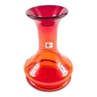 Blenko Glass 787S Tangerine 1/2 Bottle Wine Decanter With Sticker 1980s